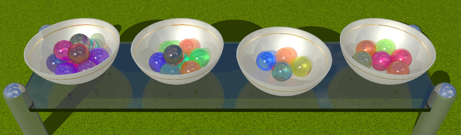 Bowls with Marbles